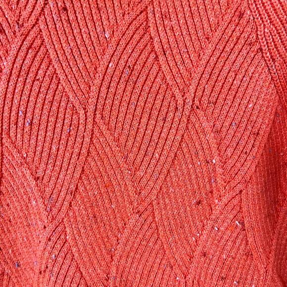 Talbots Orange Turtleneck Confetti Sweater Size XS - Picture 4 of 7
